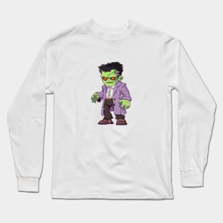 Frankenstein T-shirt Designs for Halloween Long Sleeve T-Shirt